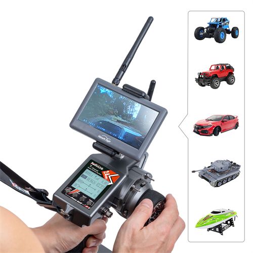 Radiolink RC6GS V3 2.4G 7 Channel Radio Transmitter with R7FG Receiver Gyro Telemetry for RC Car Boat