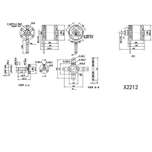 SUNNYSKY X2212 980KV III (V3) Brushless Motor