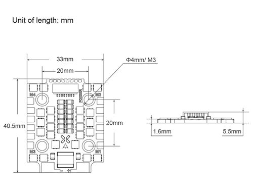Foxeer Mini Reaper 96K 45A BL32 4in1 ESC Brushless Multi Version For FPV Racing Drone Kit Parts MR1651