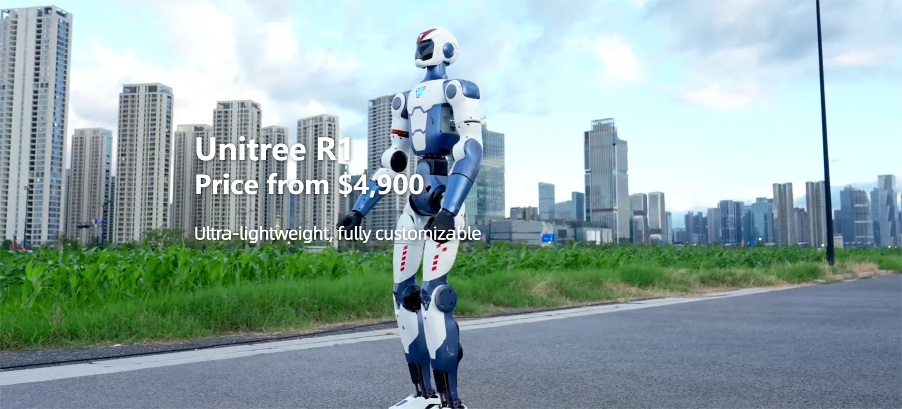 R1 Robot, Ultra-lightweight, fully customizable Unitree humanoid Robot