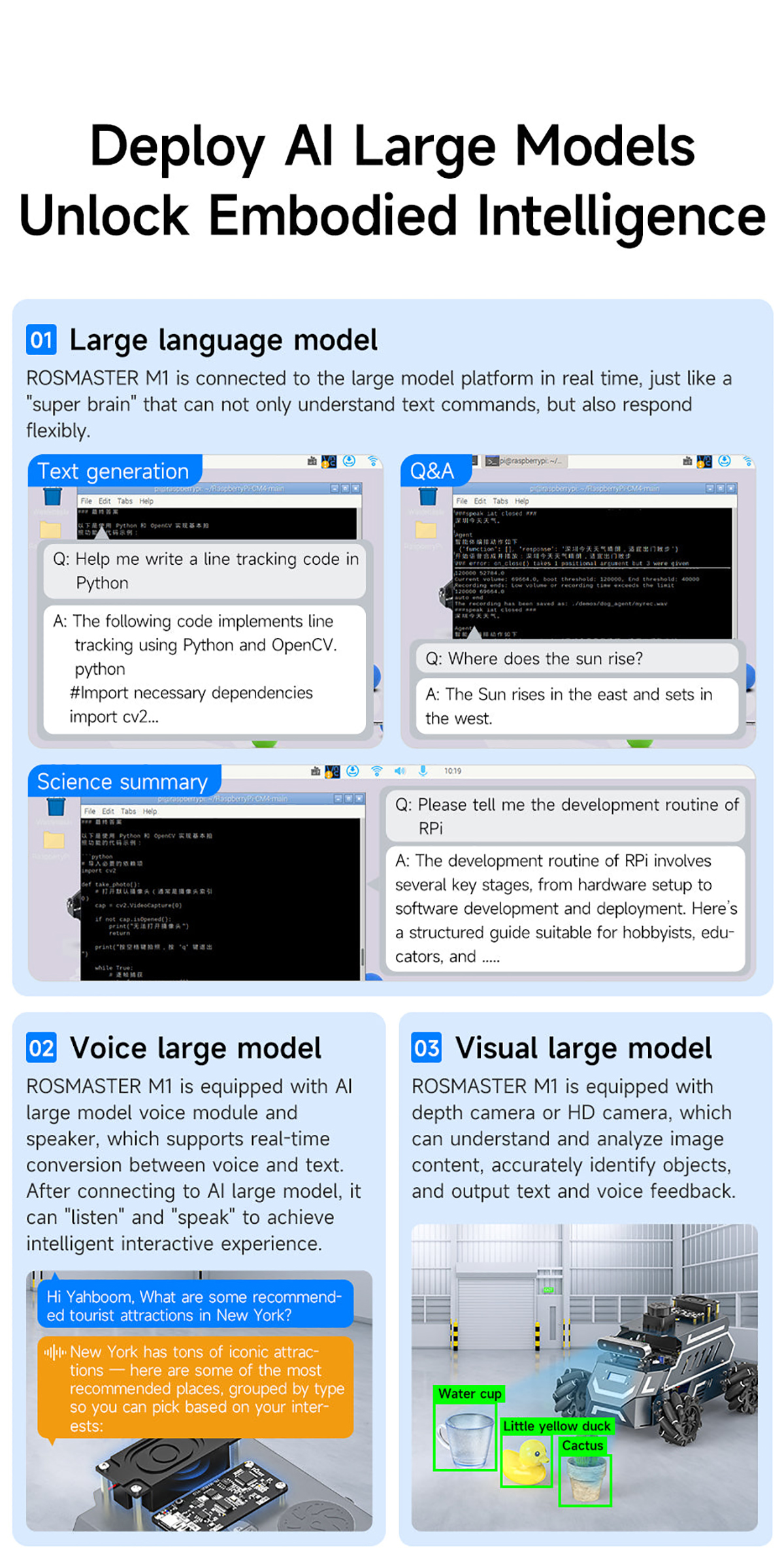 Yahboom ROSMASTER M1 AI Large Model ROS2 Robot
