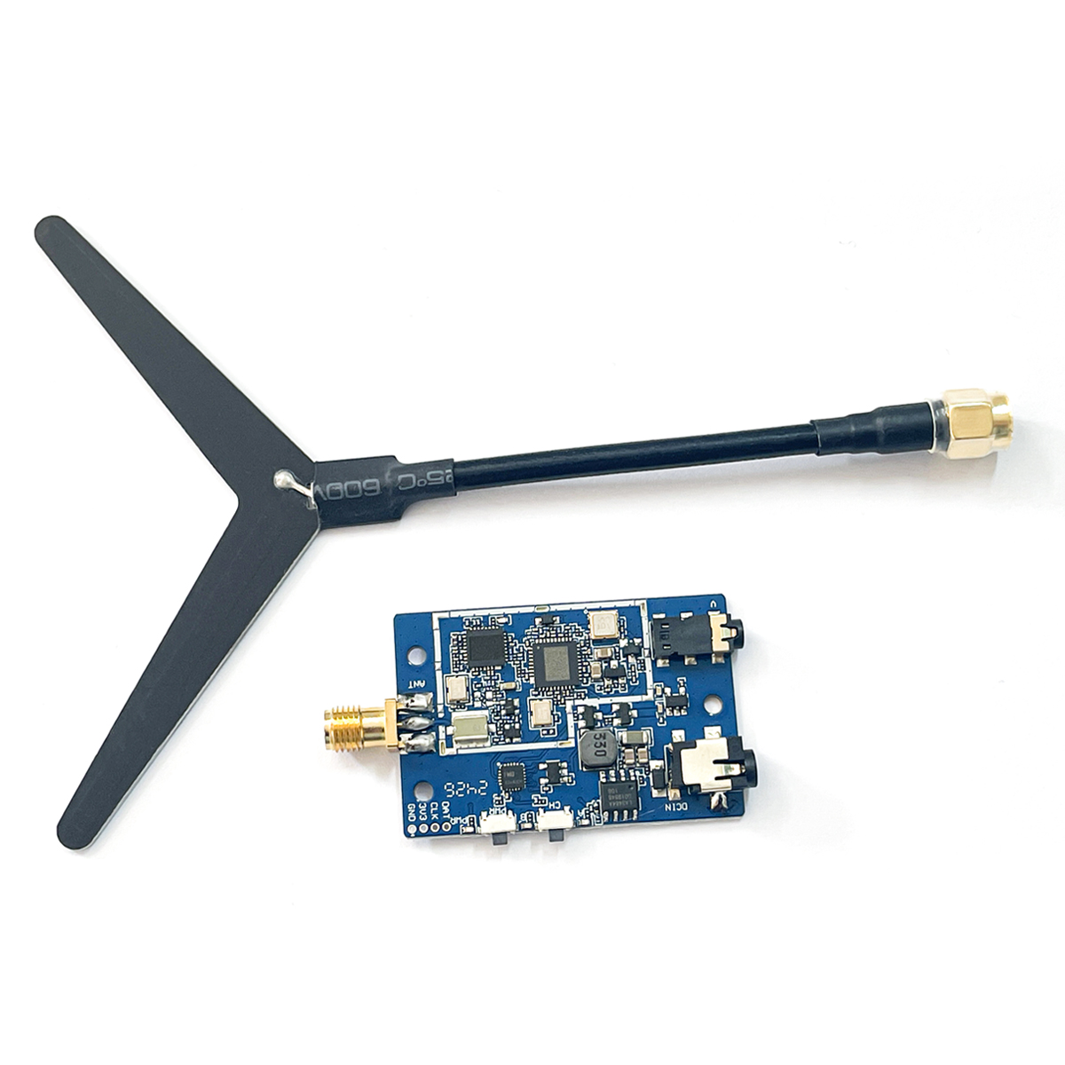 1.2GHz FPV Video Receiver Module VRX 9CH 7-36V with Antenna Long Range Signal Receiver for RC Drone
