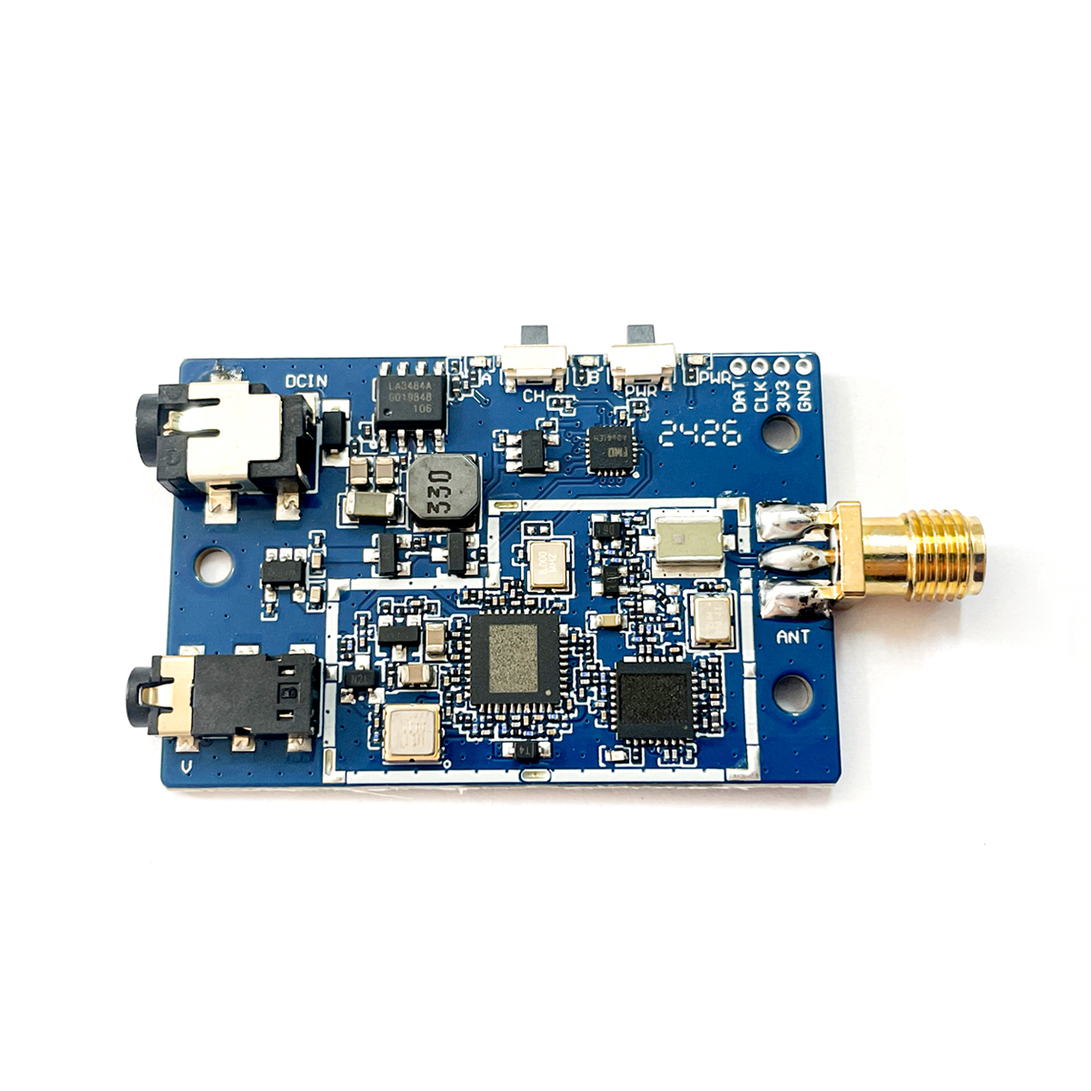 1.2GHz FPV Video Receiver Module VRX 9CH 7-36V with Antenna Long Range Signal Receiver for RC Drone