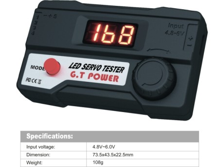 GT POWER RC Model LED Servo Tester