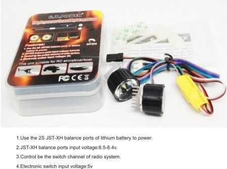 GT POWER RC Model High Power Headlight System for RC Aircraft