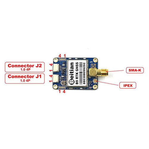 Beitian ZED-F9P Navigation Surveying Positioning Precision Agriculture RTK GNSS Module BT-F9PK4