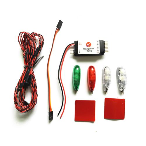 Navigation Lamp Controller Board Ducted LED Light for RC Fixed wing Aircraft Drone