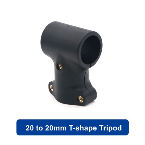 Nylon D20mm Tee Joint 20 to 20mm T-shape Tripod Tee Carbon Tube