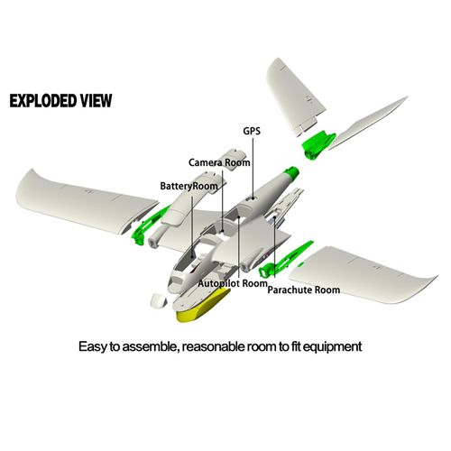 X-UAV TJL Mini Goose 1800mm Wingspan EPO Fixed Wings RC Airplane Frame Kit Plane Drone Helicopter Toy