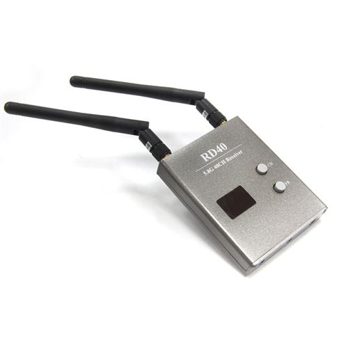 FPV 5.8GHz 40CH RD40 Raceband Dual Diversity Receiver With A/V and Power Cables For Rc racing drone Quadcopter