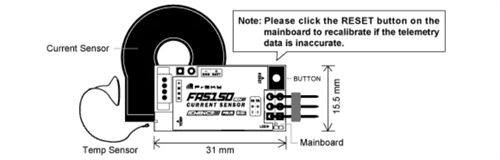 FrSky FAS150 ADV current sensor 0-150A Measurement Range support