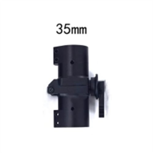 D35mm Screw Horizontal Folding Arm Carbon Tube Clip Connector