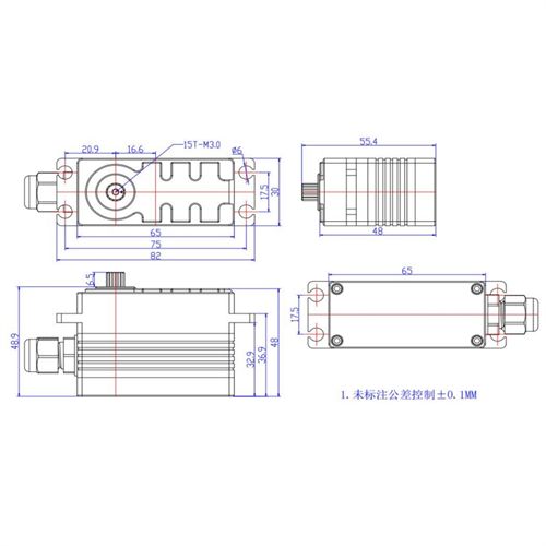 Feetech FT9200BL 12V 200kg.cm High Torque Servo