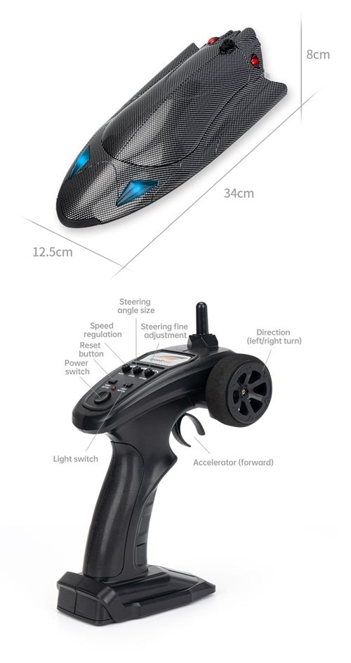 Rc Boat 2.4G Remote Controlled Turbojet Boats Water-Cooled