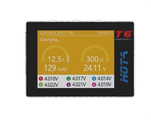 HOTA T6 300W 1-6S Intelligent Charger for a wide range of devices NiZn/Nicd/NiMH Battery