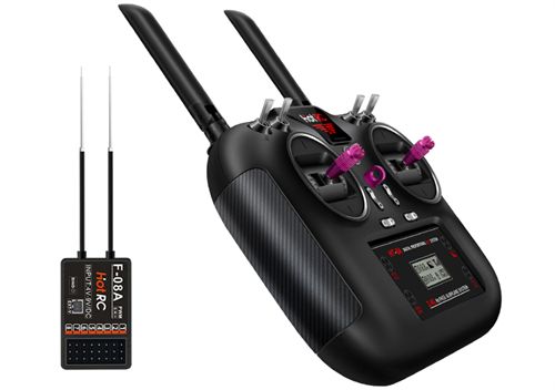 HotRC HT-8A 2.4GHz 8CH 8A RC Transmitter PWM FHSS with F-08A Receiver Radio