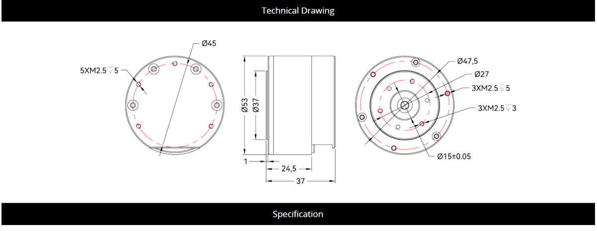 CubeMars K40-10 170KV Brushless Motor Robotic Dynamic Module for Humanoid Robot Joints