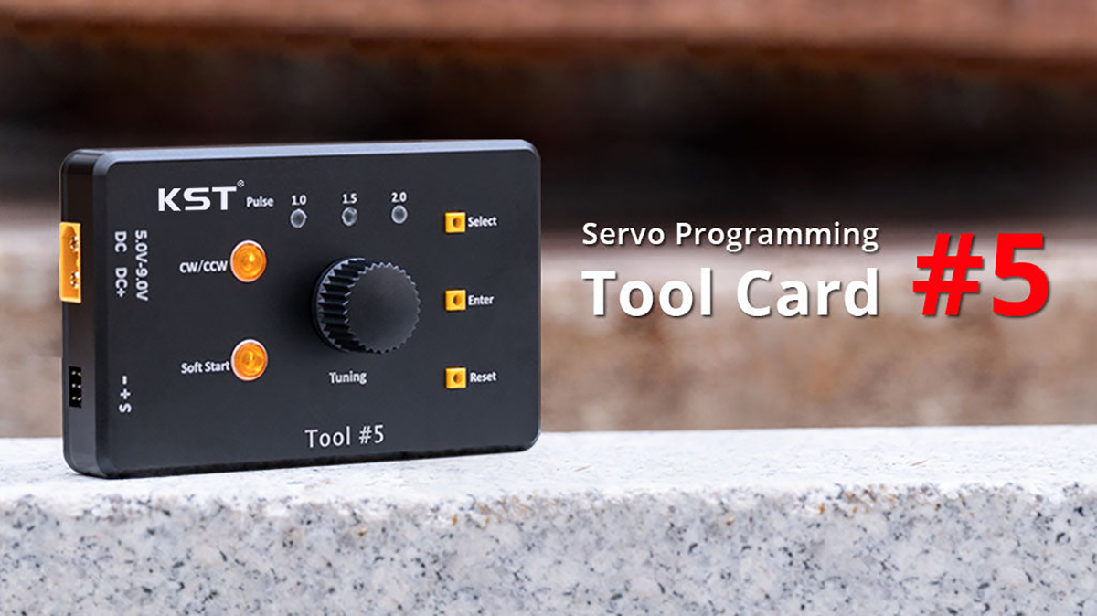 KST Servo Programming Tool Card #5 Neutral Point Setting Knob Adjustment for KST Servos V6.0 & V8.0