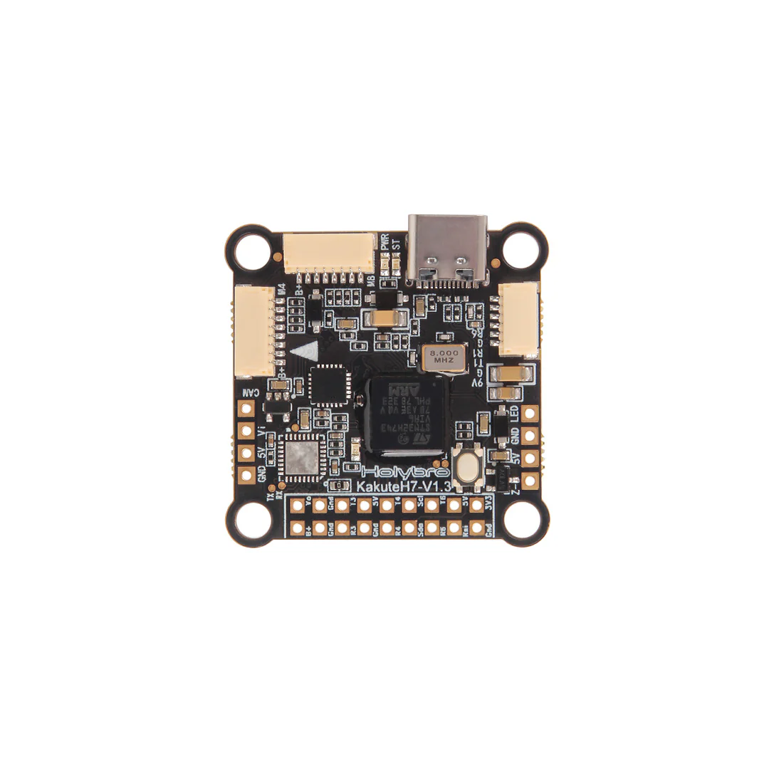 holybro Kakute H7 V1.3. USB-C, 9V 3A BEC for VTX, and JST-SH Onboard Bluetooth chip - ESP32-C3