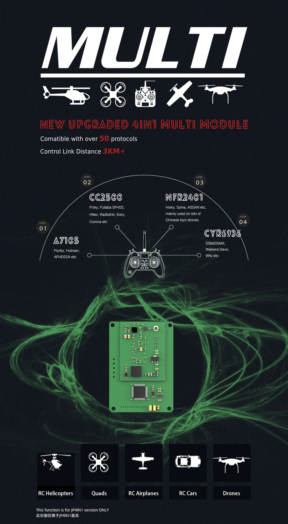 T-Lite V2 OpenTX/Edge TX Remote Controller with ELRS/JP4IN1