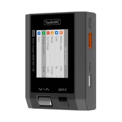 ToolkitRC M8P M8S upgraded version 600W 20A DC Balance Charger Discharger for 1-8S Lipo Battery