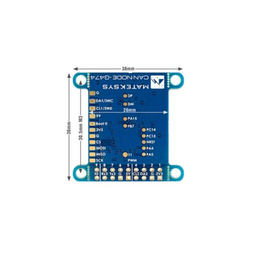 MATEK CAN-G474 Board with 5Mbit/s CAN Transceiver and STM32G474