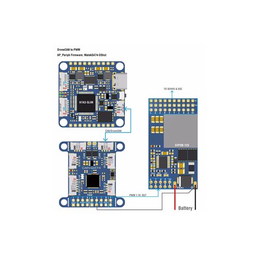 MATEK CAN-G474 Board with 5Mbit/s CAN Transceiver and STM32G474