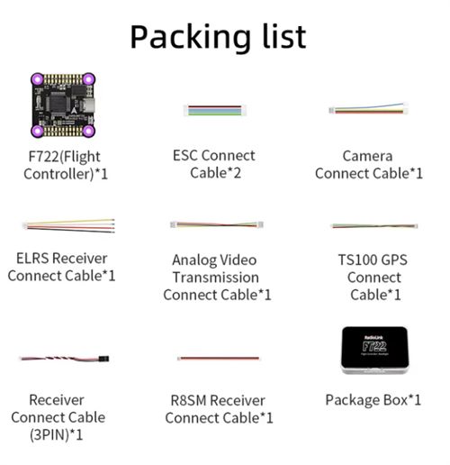 Radiolink F722 Racing Flight Controller OSD Integrated FC