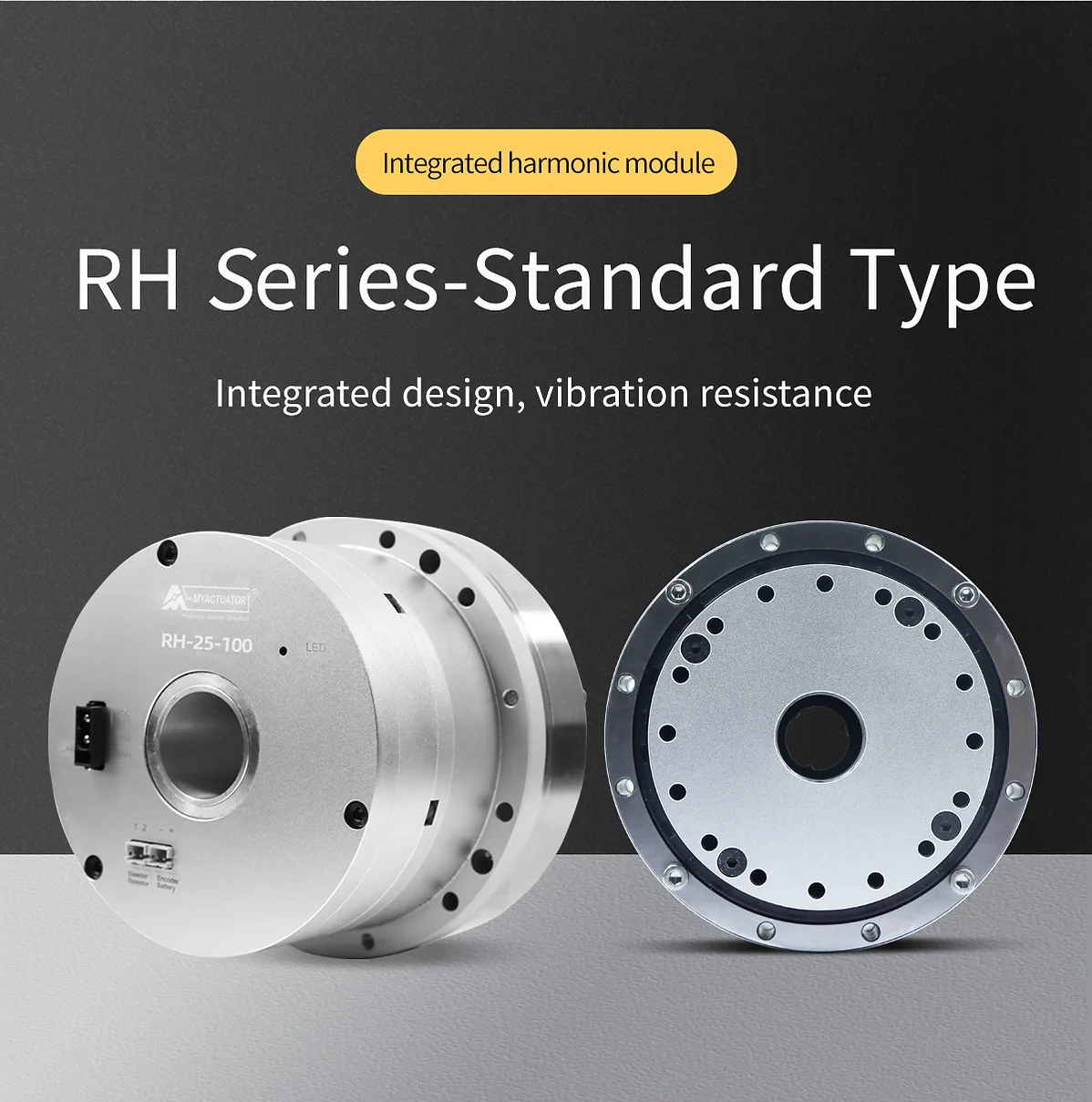 RH-25-100 Harmonic drive servo motor hollow shaft