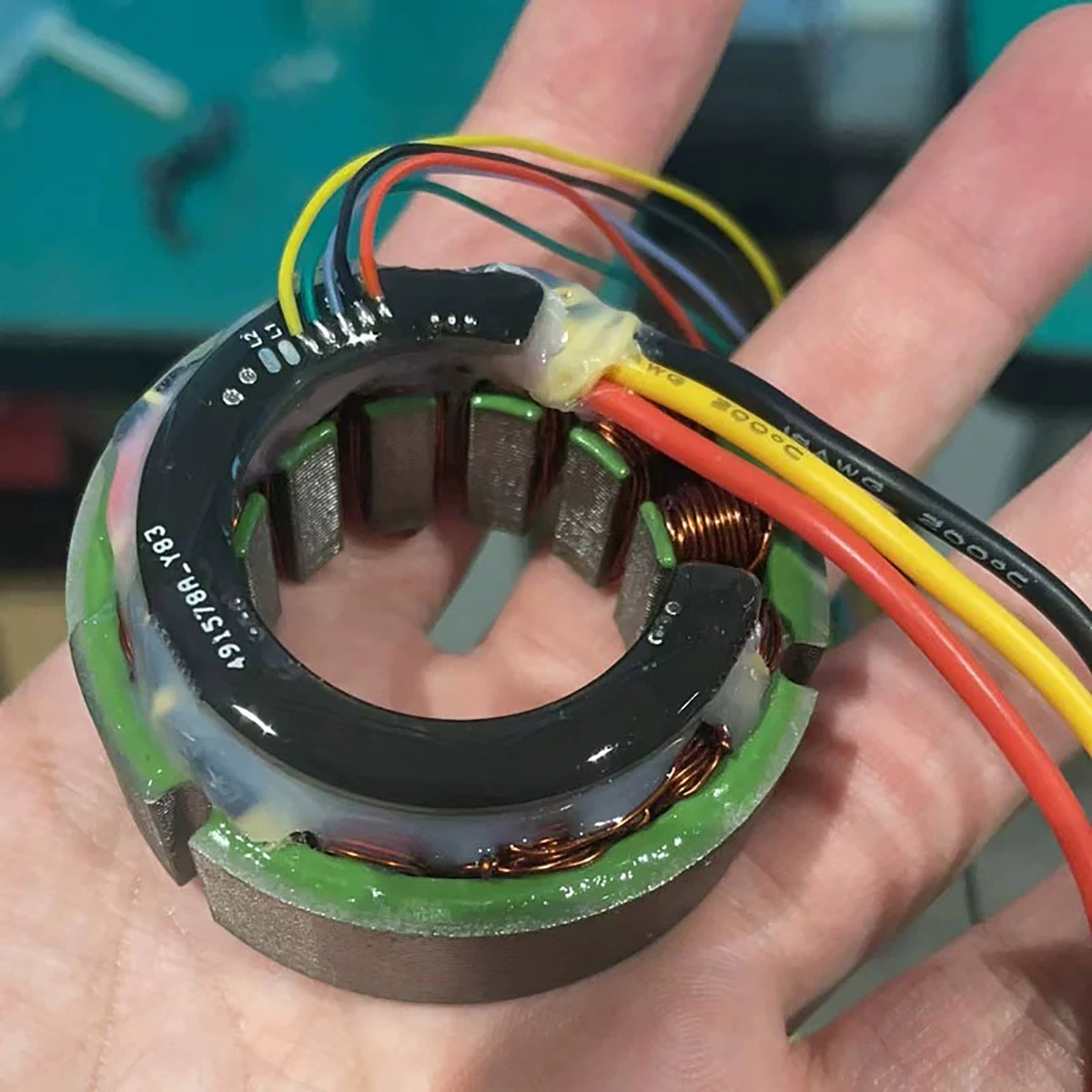 CubeMars RI50 KV100 Frameless Motor Low Cogging Torque Compact