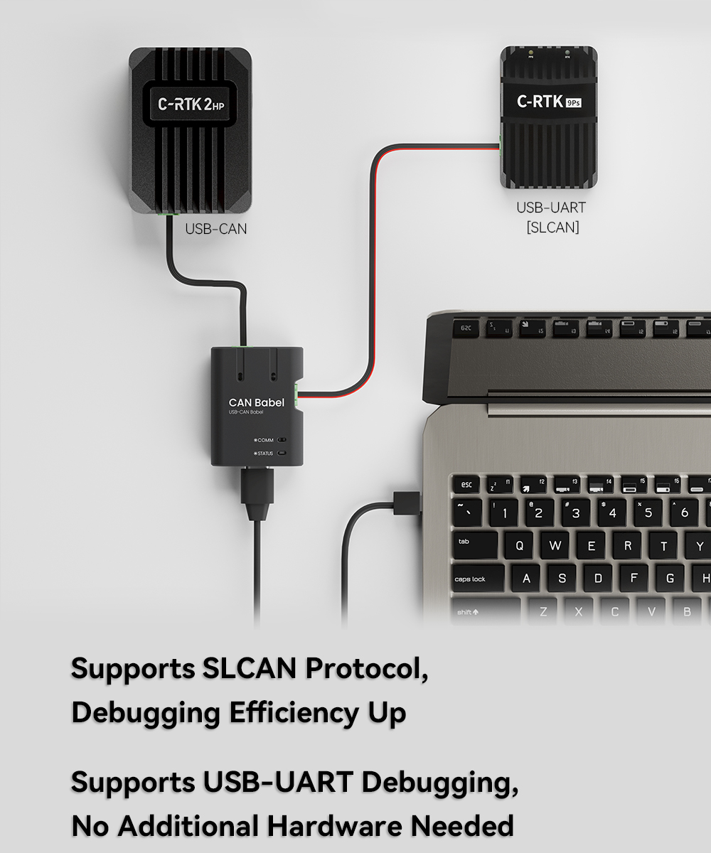 CAN Babel CAN UART Dual Function USB Bus Adapter Support SLCAN Protocol