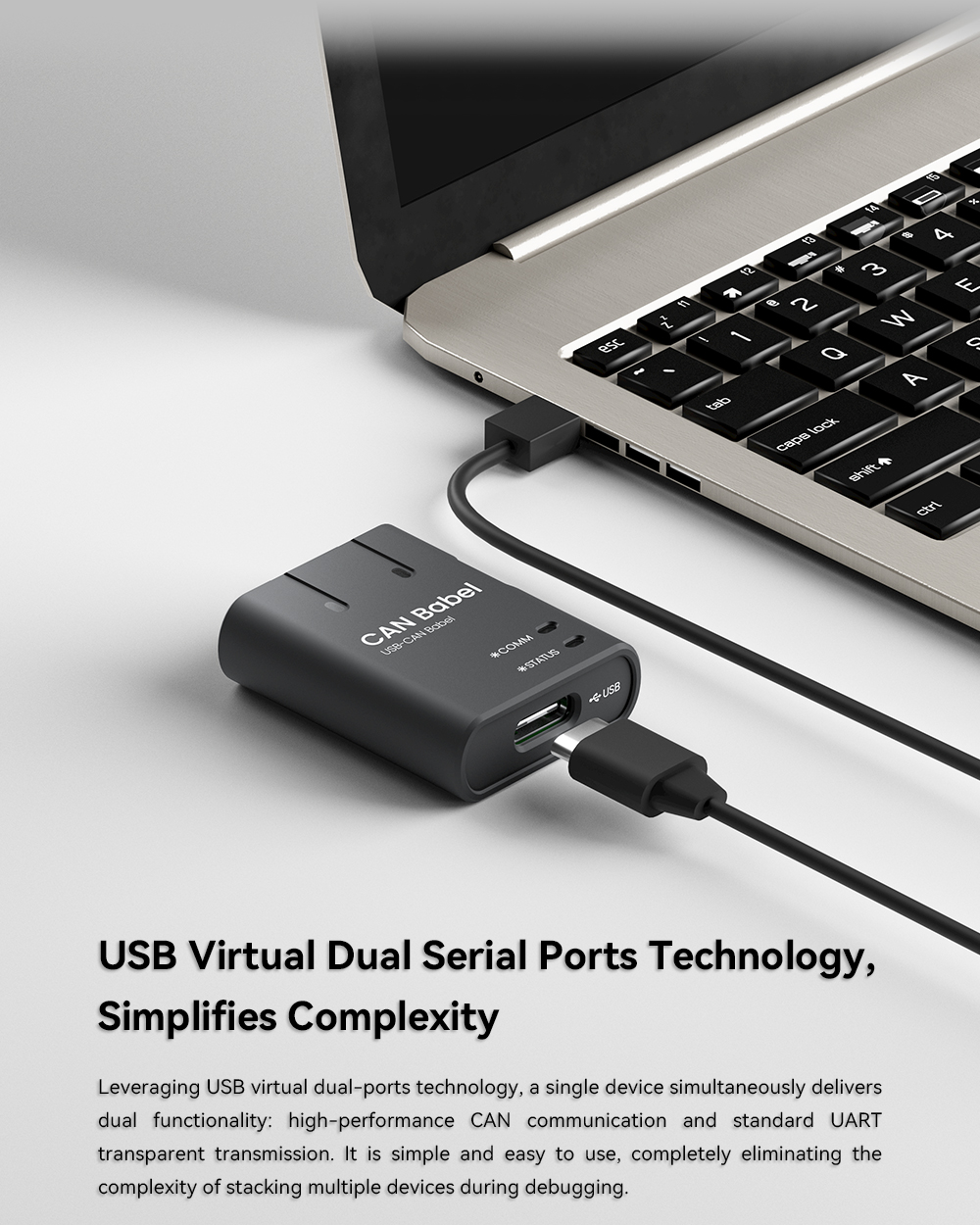 CAN Babel CAN UART Dual Function USB Bus Adapter Support SLCAN Protocol