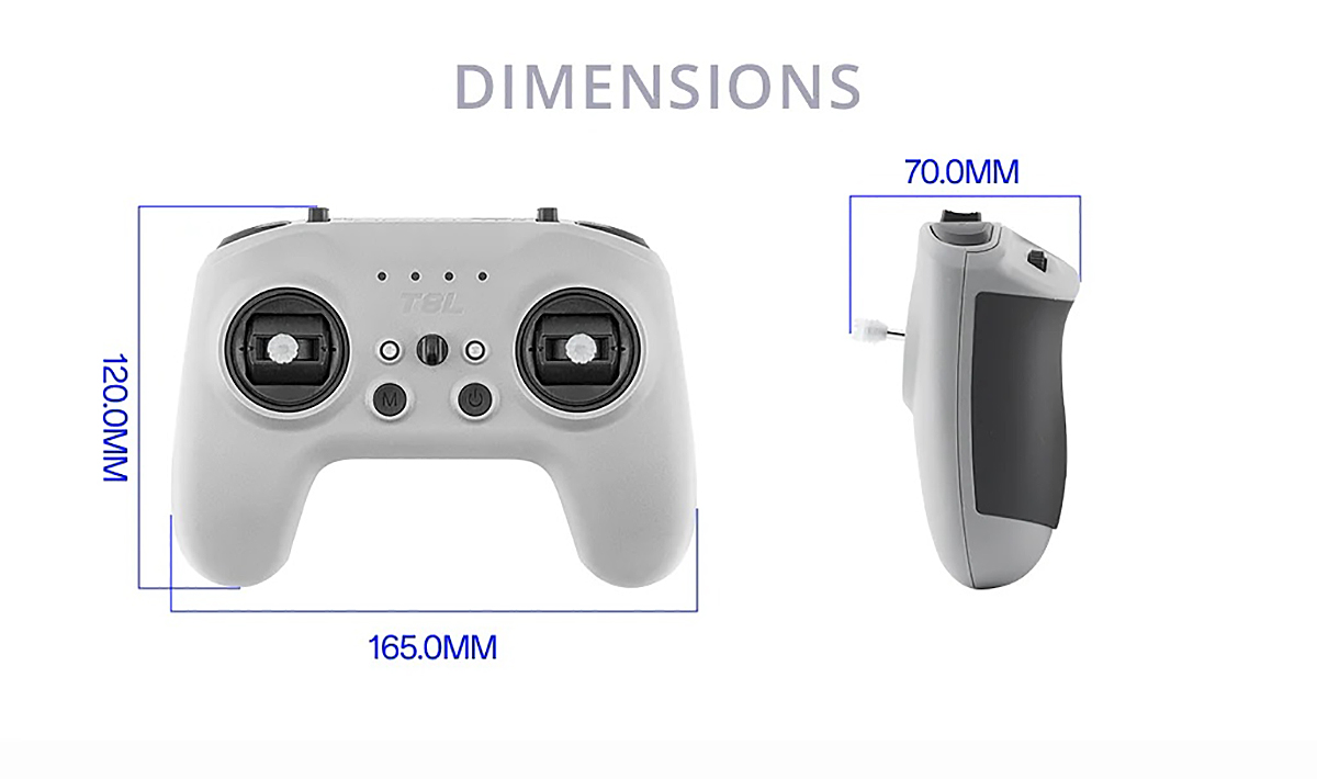 RadioMaster T8L Radio Controller ExpressLRS 2.4GHz Module X5 Hall Gimbal Low Latency Portable RC Transmitte