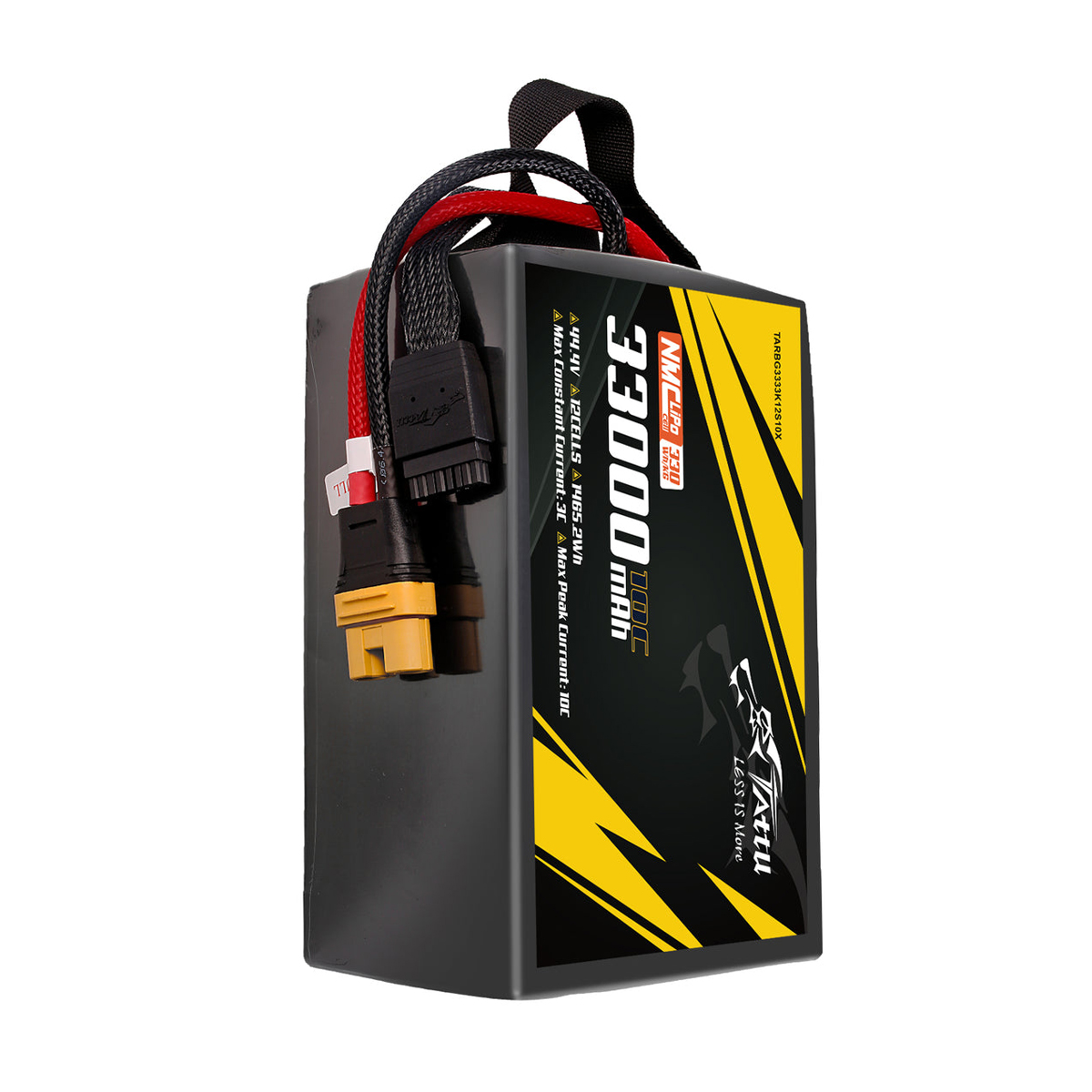 Tattu G330 33000mAh 10C 44.4V 12S1P AS150U-F Semi-solid State LiPo Battery High Energy Density 330Wh/kg