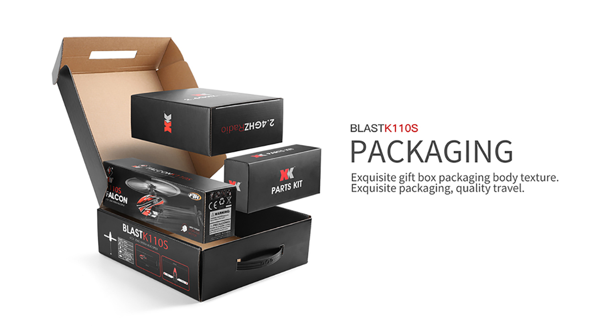 WLtoys XK K110S 6CH Brushless RC Helicopter 2.4G RTF 3D 6G Gyro Single Rotor Flybarless for RC Toy