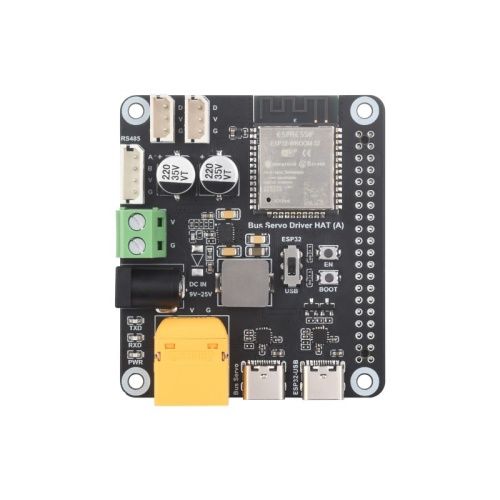 Waveshare Serial Bus Servo Driver HAT Integrates ESP32 and Servo