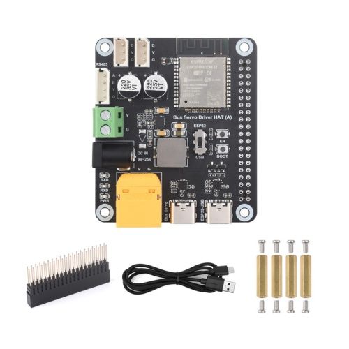 Waveshare Serial Bus Servo Driver HAT Integrates ESP32 and Servo