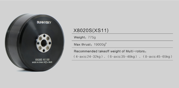 Sunnysky X series professional heavy lift motors X8030S 100kv