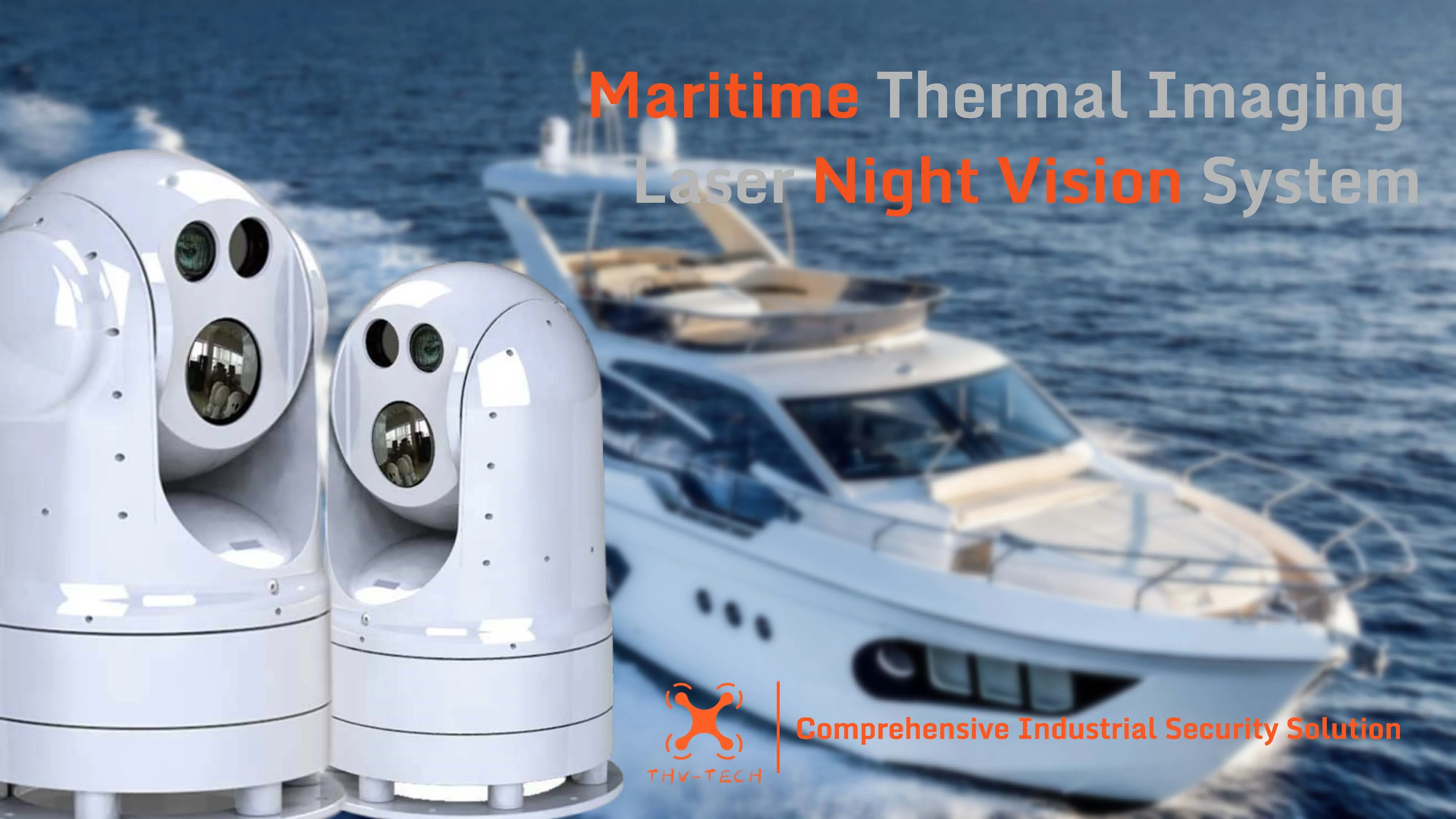 IP Camera Gimbal Multi Sensor Marine Shipborne Thermal Laser