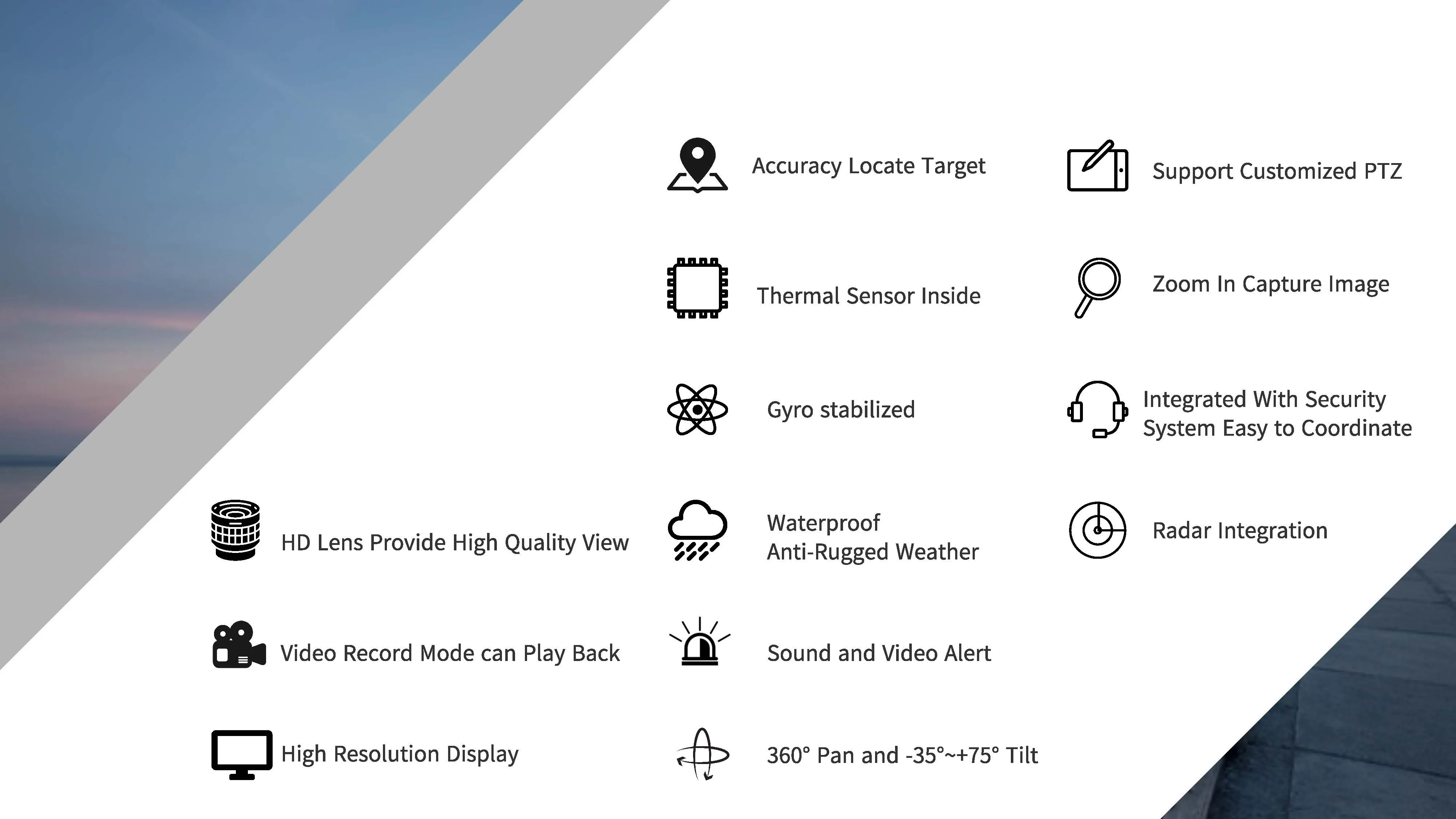 IP Camera Gimbal Multi Sensor Marine Shipborne Thermal Laser